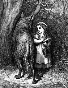 Little Red Riding Hood and the Wolf by Gustave Dore Little Red Riding Hood and the Wolf by Gustave Dore