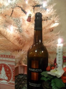 Candle, Christmas tree and sherry