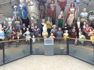 Collection of ships' figureheads at the Cutty Sark (photo credit: Jamie Robinson)