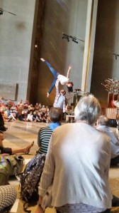 Motionhouse dancers at Coventy Cathedral 5 May 2018