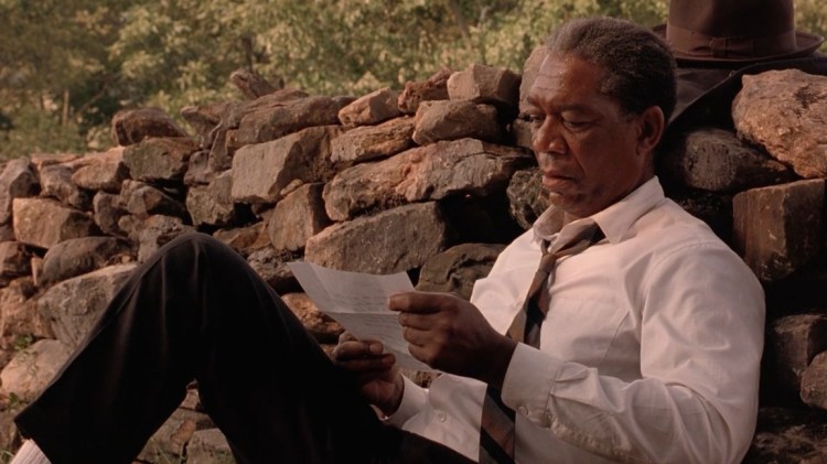 Morgan Freeman in The Shawshank Redemption