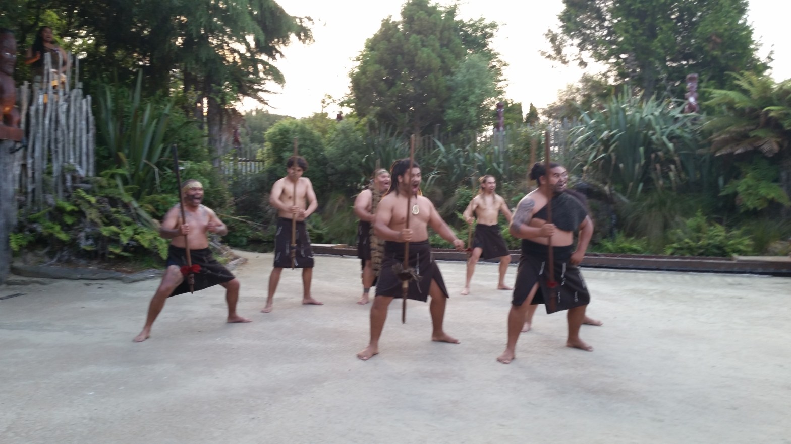 Opening ceremony at the Tamaki Maori Village, Rotorua