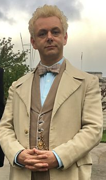 Michael Sheen as the angel Aziraphale in 'Good Omens' by Terry Pratchett & Neil Gaiman