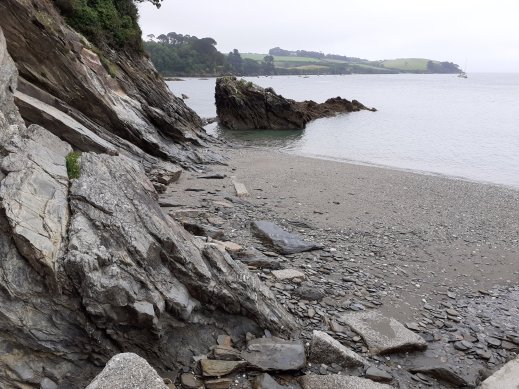 Trebah Gardens private beach Polgwidden Cove Cornwall SC Skillman
