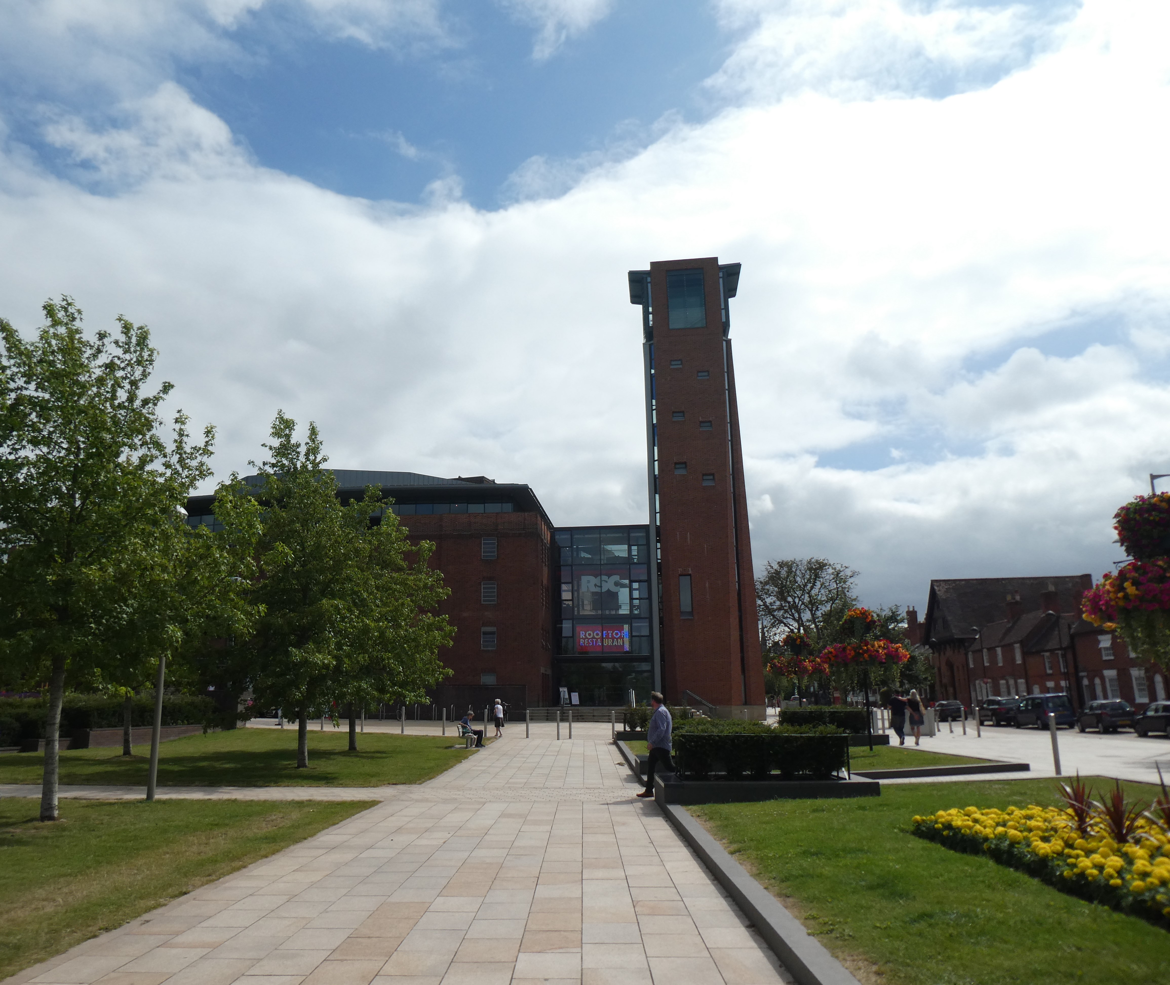 Royal Shakespeare Theatre and Bancroft Gardens Stratford upon Avon