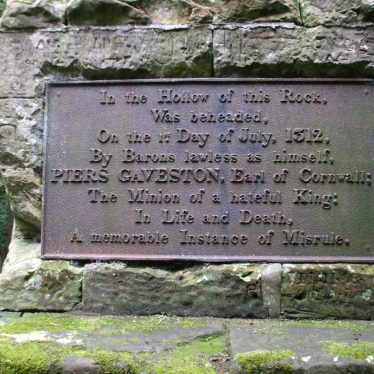 Gaveston's Cross inscription photo credit Rob Woodgate Paranormal Warwickshire SC Skillman