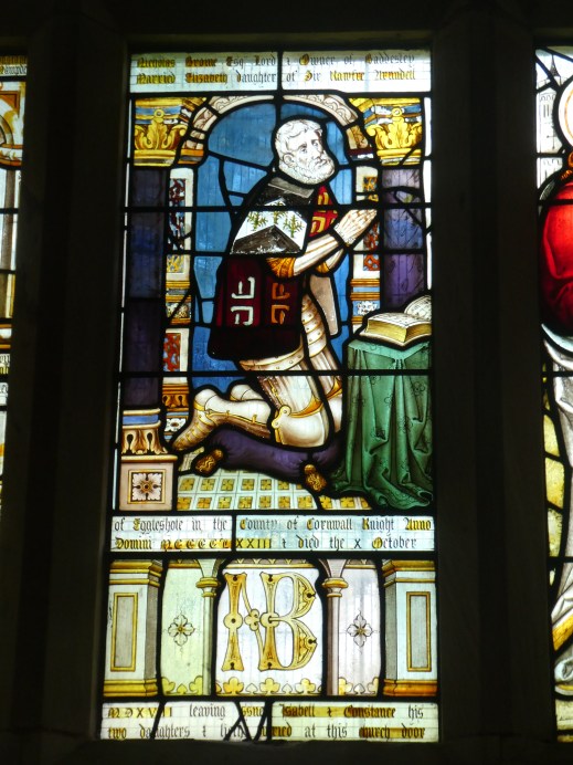 Nicholas Brome stained glass east window St Michaels Church Baddesley Clinton photo credit Jamie Robinson Paranormal Warwickshire SC Skillman