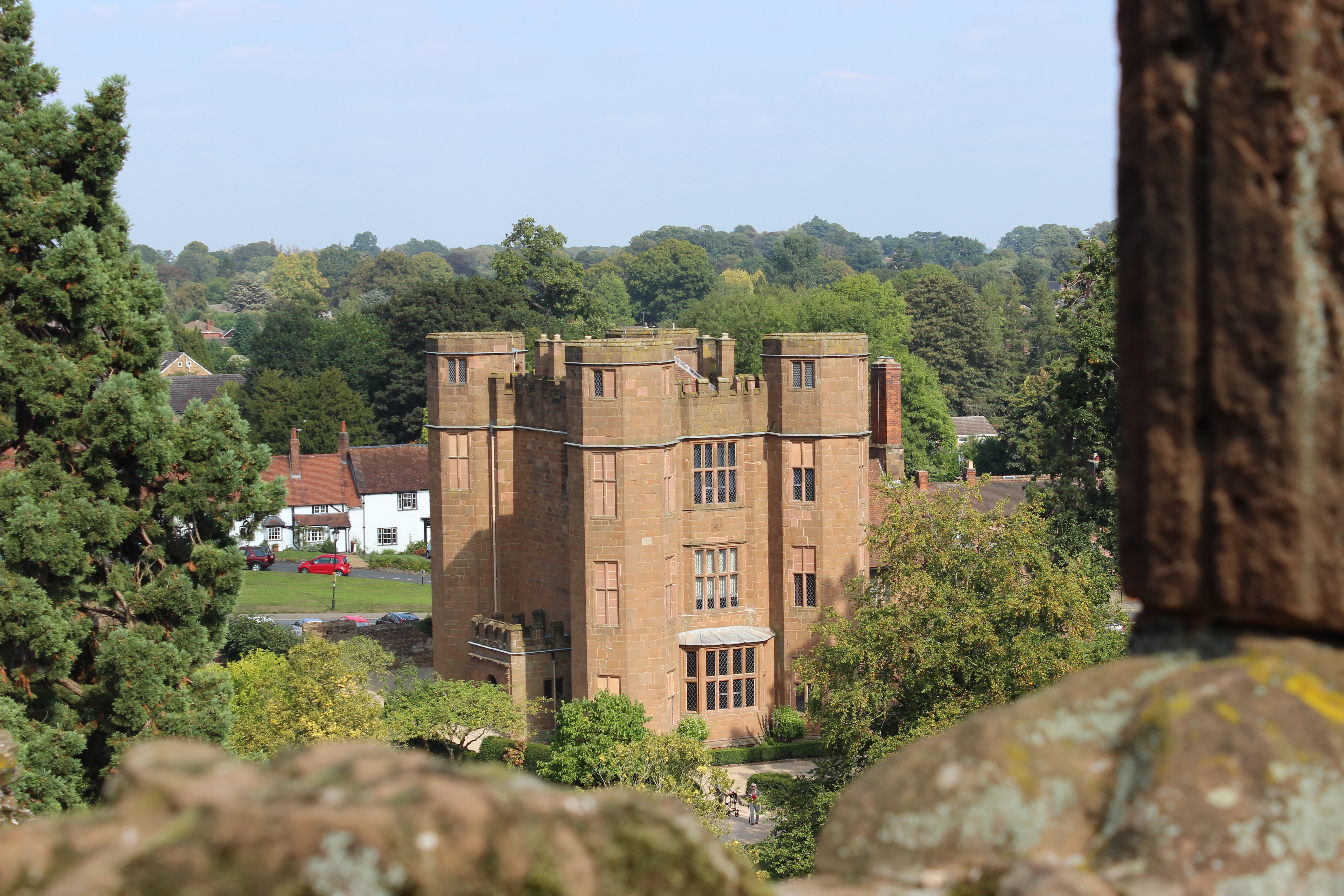 View of Leicester's Gatehouse from the Keep of Kenilworth Castle photo credit Sheila Robinson Paranormal Warwickshire SC Skillman