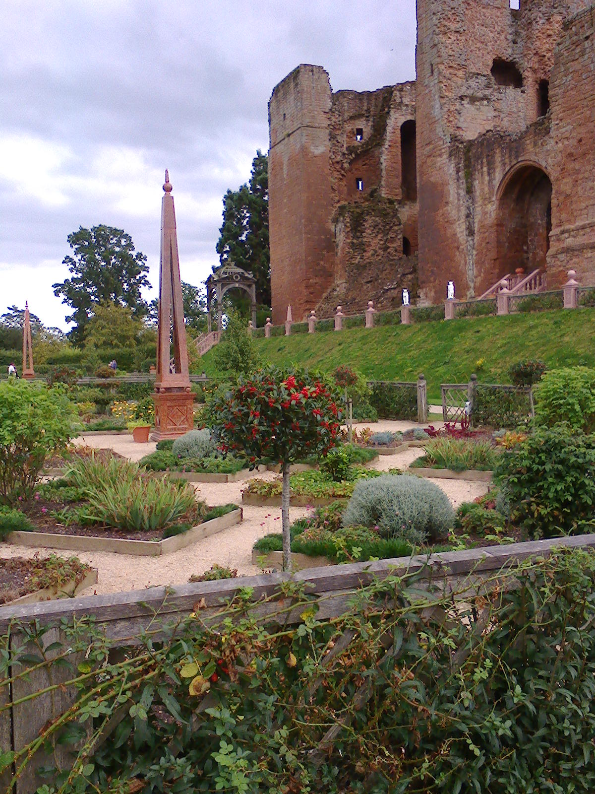View of the Kenilworth Castle keep from the Elizabethan garden photo credit Sheila Robinson Paranormall Warwickshire SC Skillman