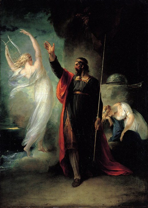 Prospero, Ariel & Miranda from Shakespeare's The Tempest. Paiting by William Hamilton Image sourced from Wikipedia. SC Skillman Paranormal Warwickshire
