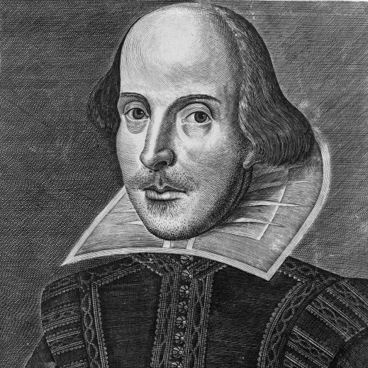 William Shakespeare Engraving First Folio 1623 by Martin Droeshout
