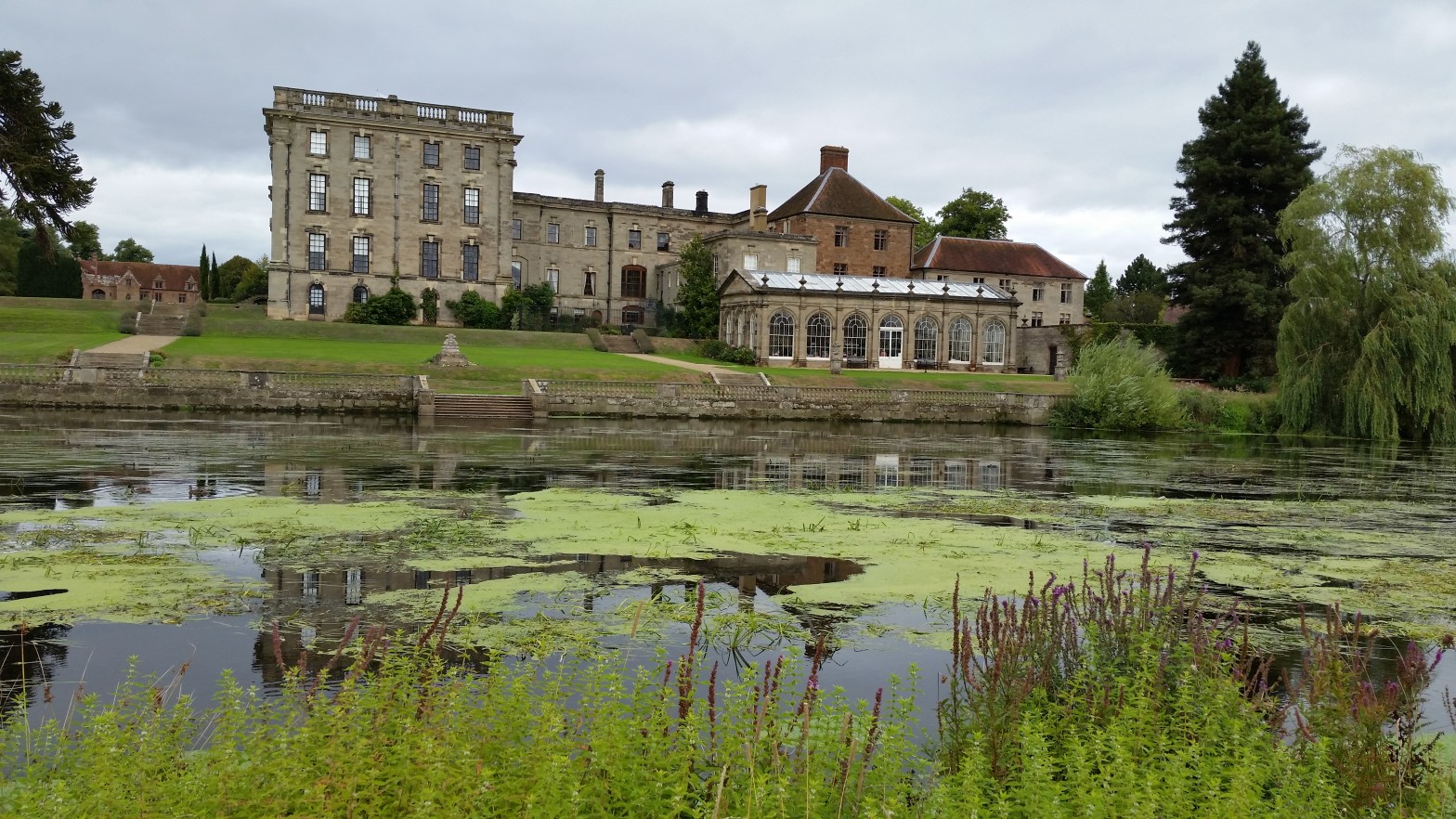 Stoneleigh Abbey from other side River Avon