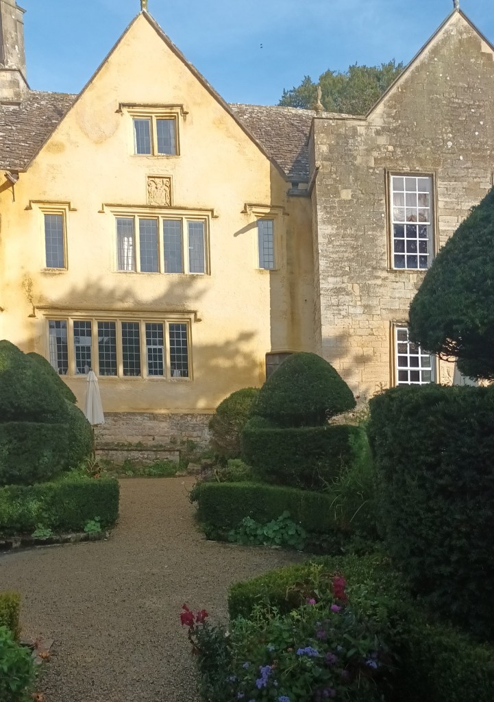 View of Owlpen Manor from the garden (photo credit Sheila Robinson)