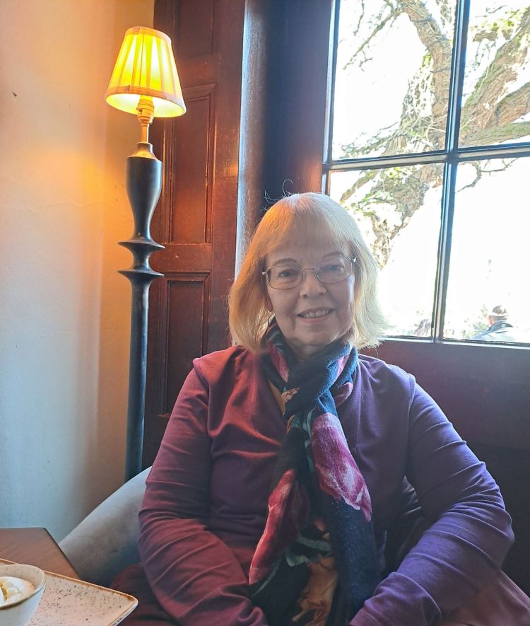 Author SC Skillman in The Dirty Duck, Waterside, Stratford upon Avon